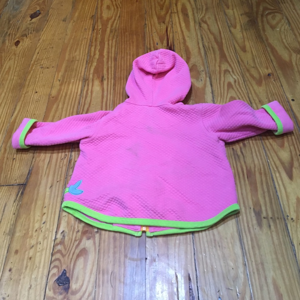 Hanna Andersson Quilted Pink Jacket / Hoodie 70 cm - Picture 2 of 5
